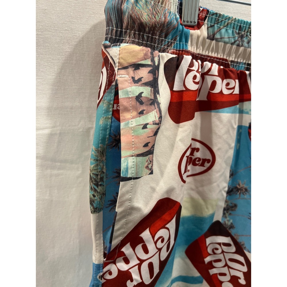 Dr Pepper Mens Tropical Beach Print Swim Trunks Board Shorts 3XL RPN007BMNWT - Picture 2 of 6